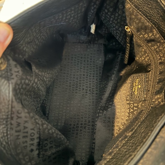 Kate Spade Black Pebbled Leather Shoulder/Crossbody Bag 8x13 - Picture 11 of 15